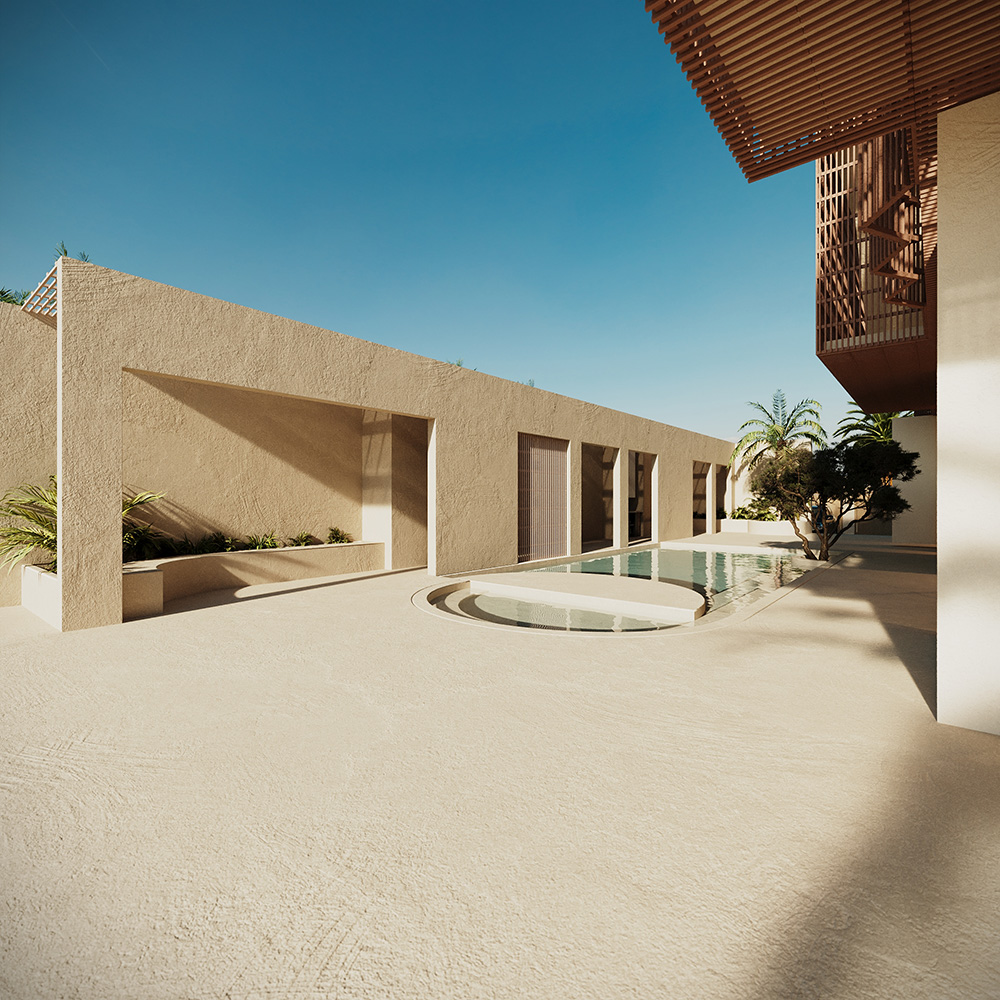 A Semi-Transparent Box Villa