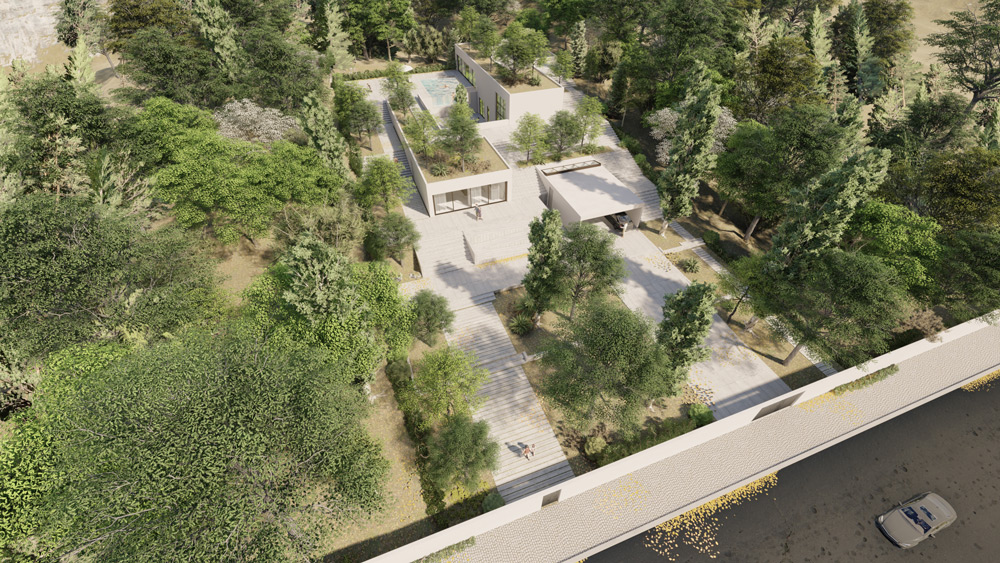 Folded Garden Villa