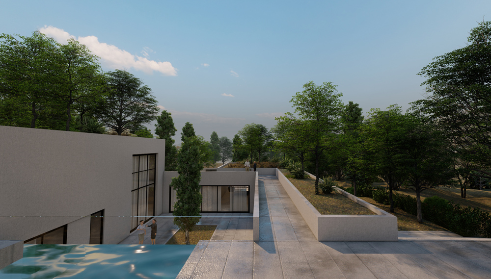Folded Garden Villa