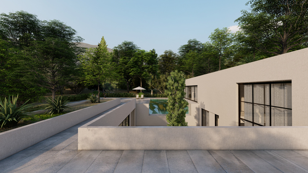 Folded Garden Villa