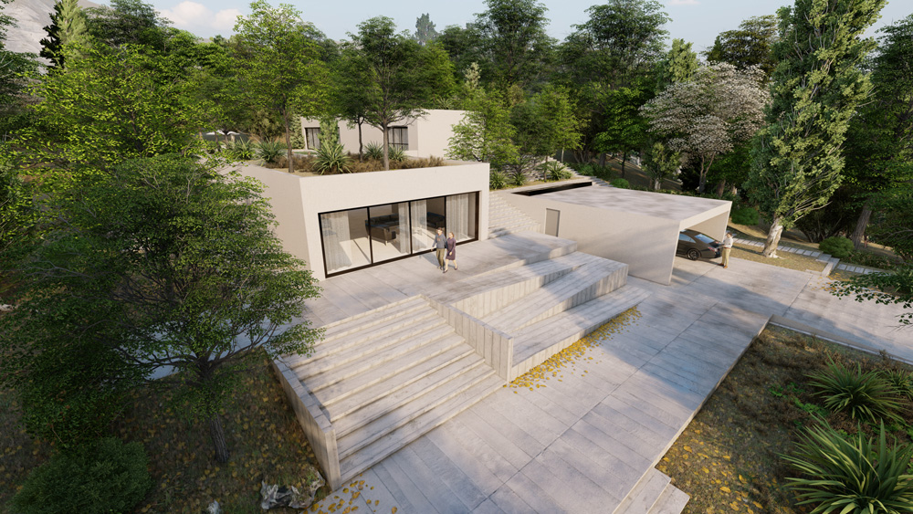 Folded Garden Villa